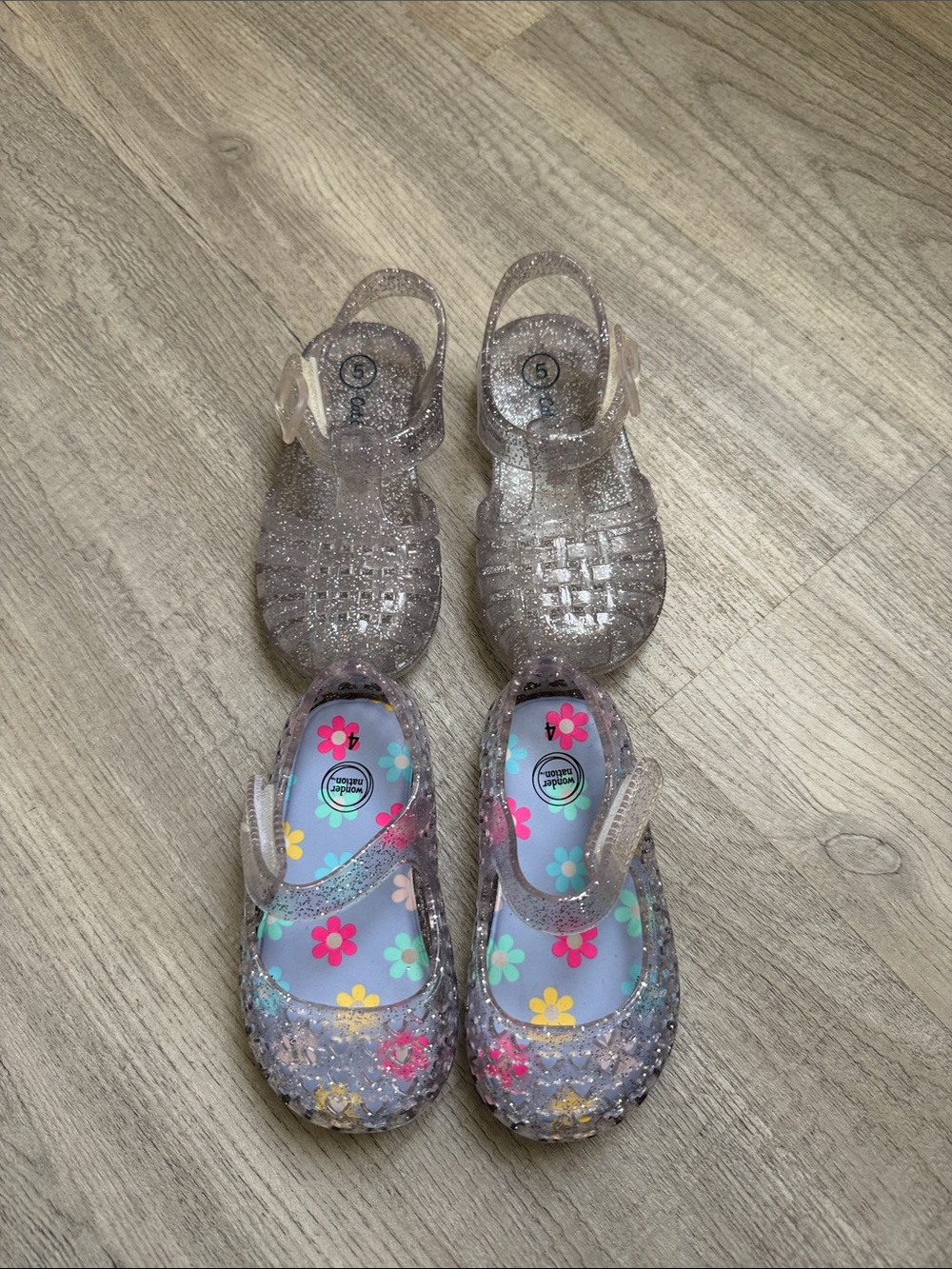 Baby Girl Glitter Jelly Sandals bundle